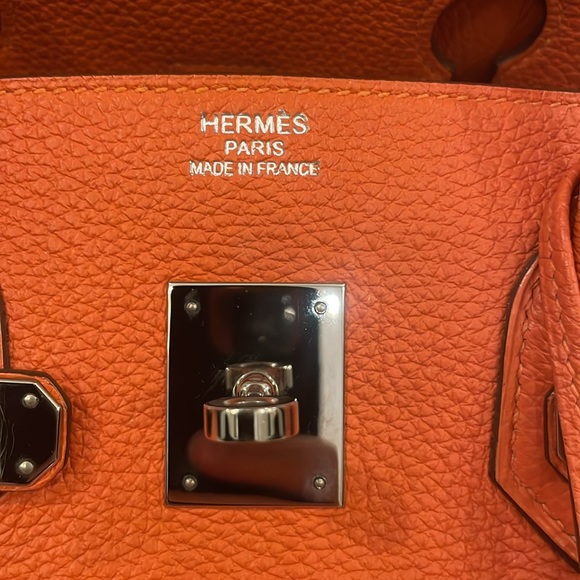 Orange Hermes Togo Birkin 35 - Picture 2 of 8